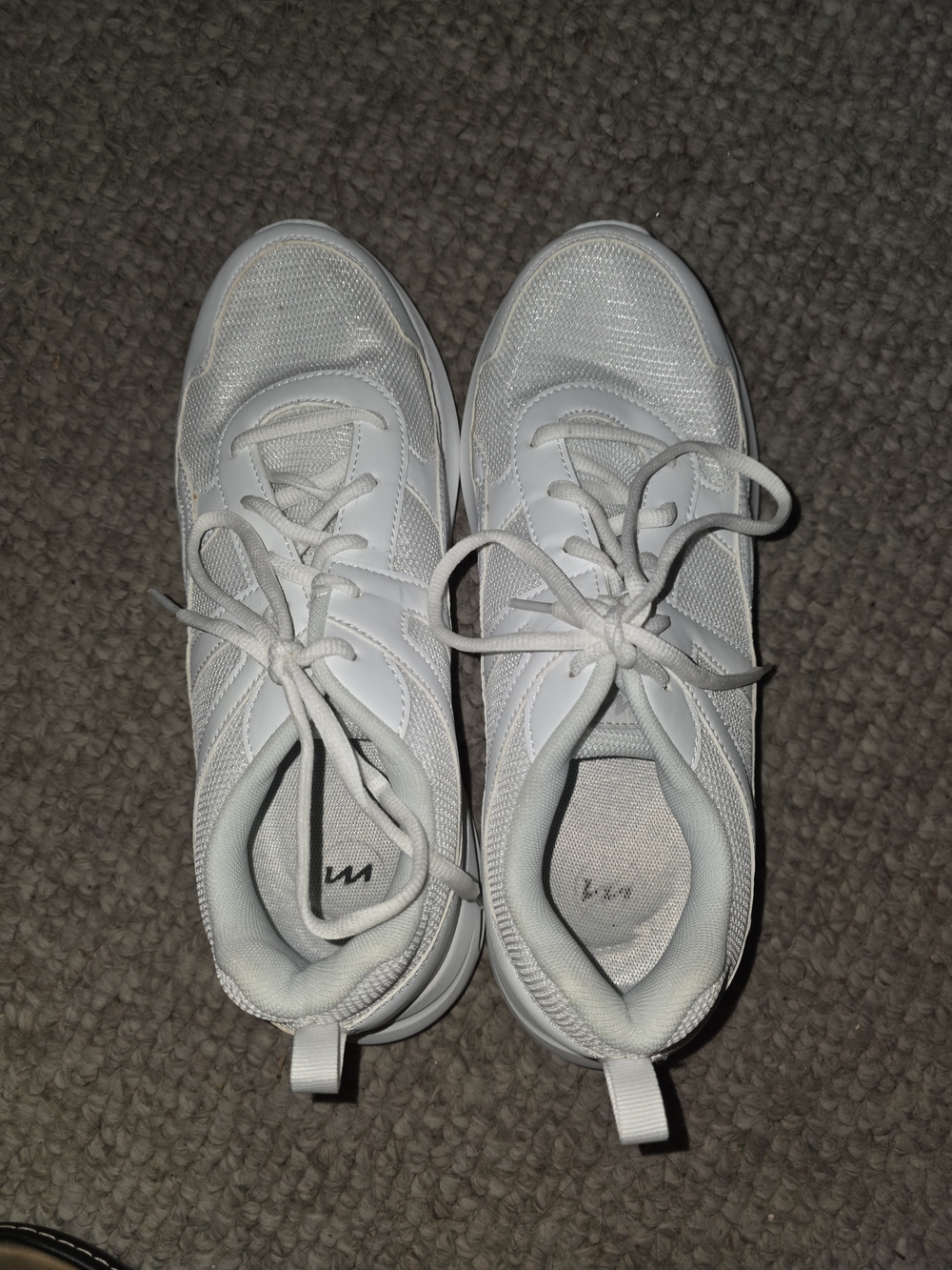 White Women's Athletic Lace-Up Sneakers